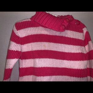 Old Navy 3T Pink Button Neck Sweater